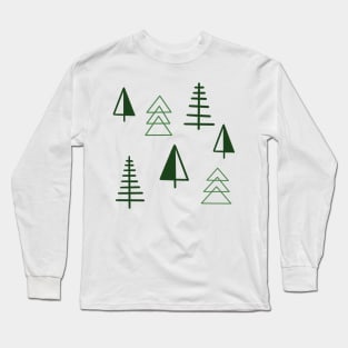 minimalist trees Long Sleeve T-Shirt